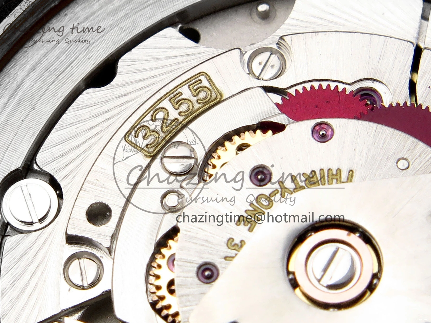 MiroTime 0426 QuickDry DayDate 40 SS GSF Gain Weight Blue Roman Dial Diamonds Bezel on President Bracelet A 1917